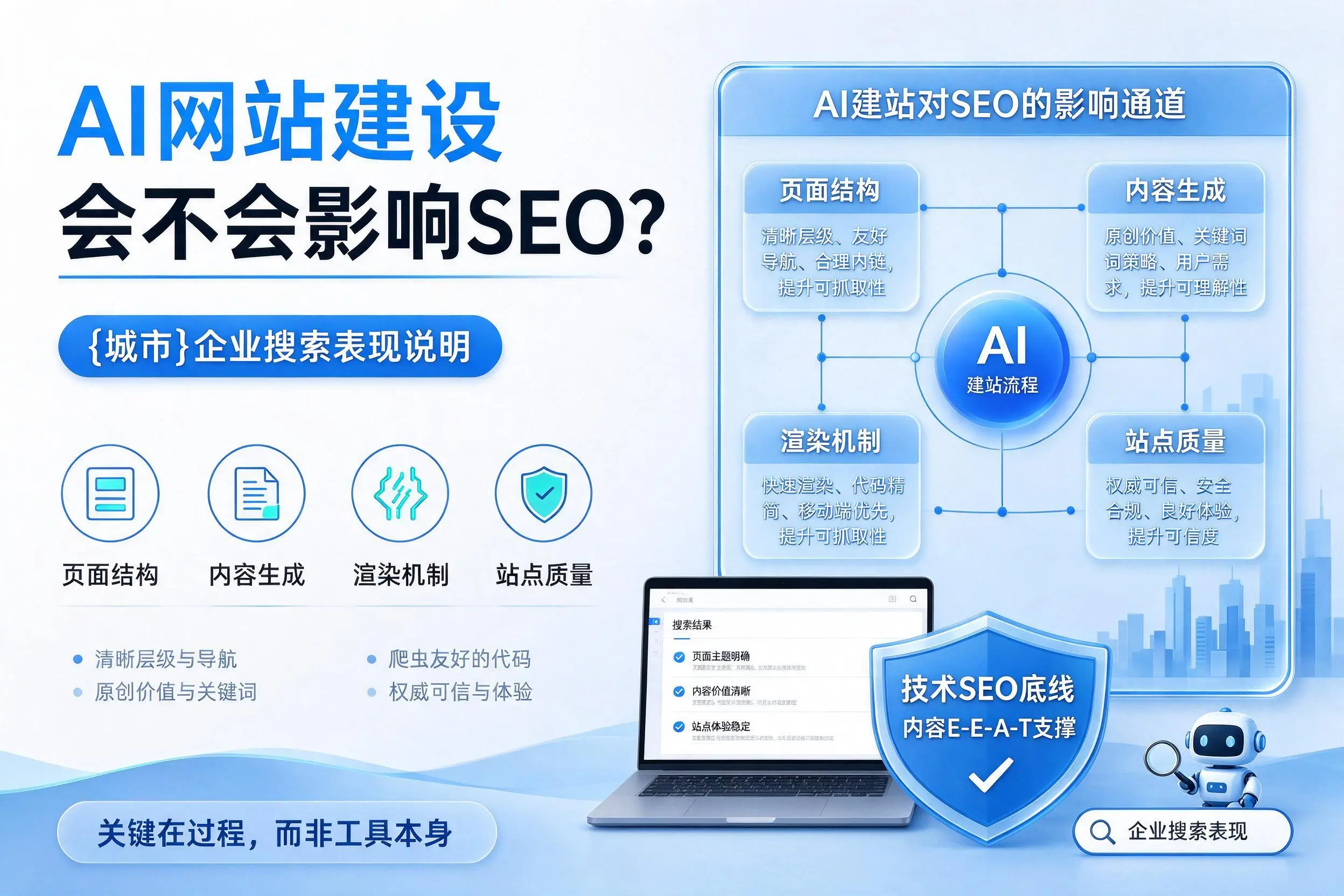 AI网站建设会不会影响SEO？安康企业搜索表现说明