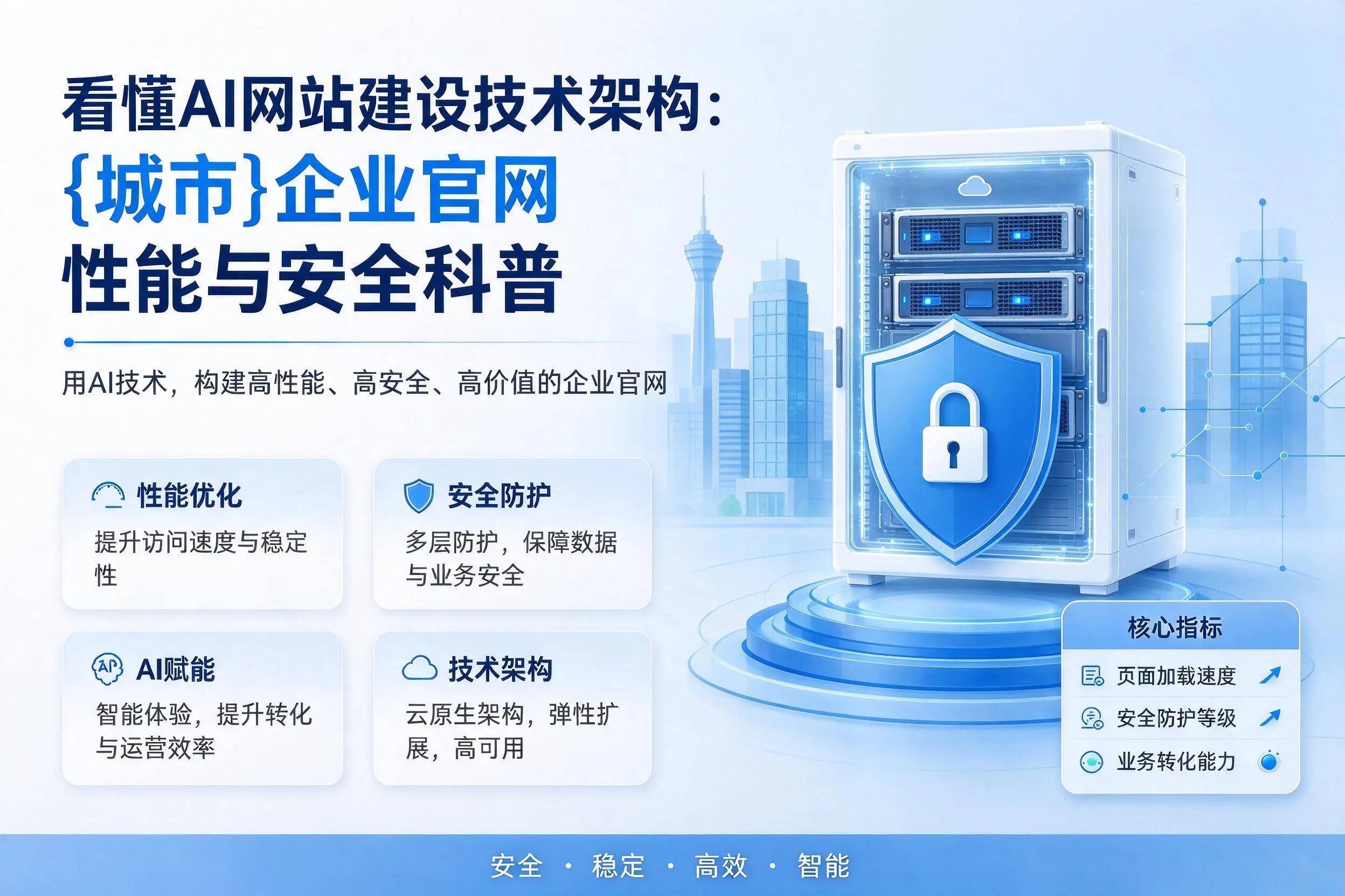看懂AI网站建设技术架构：安康企业官网性能与安全科普