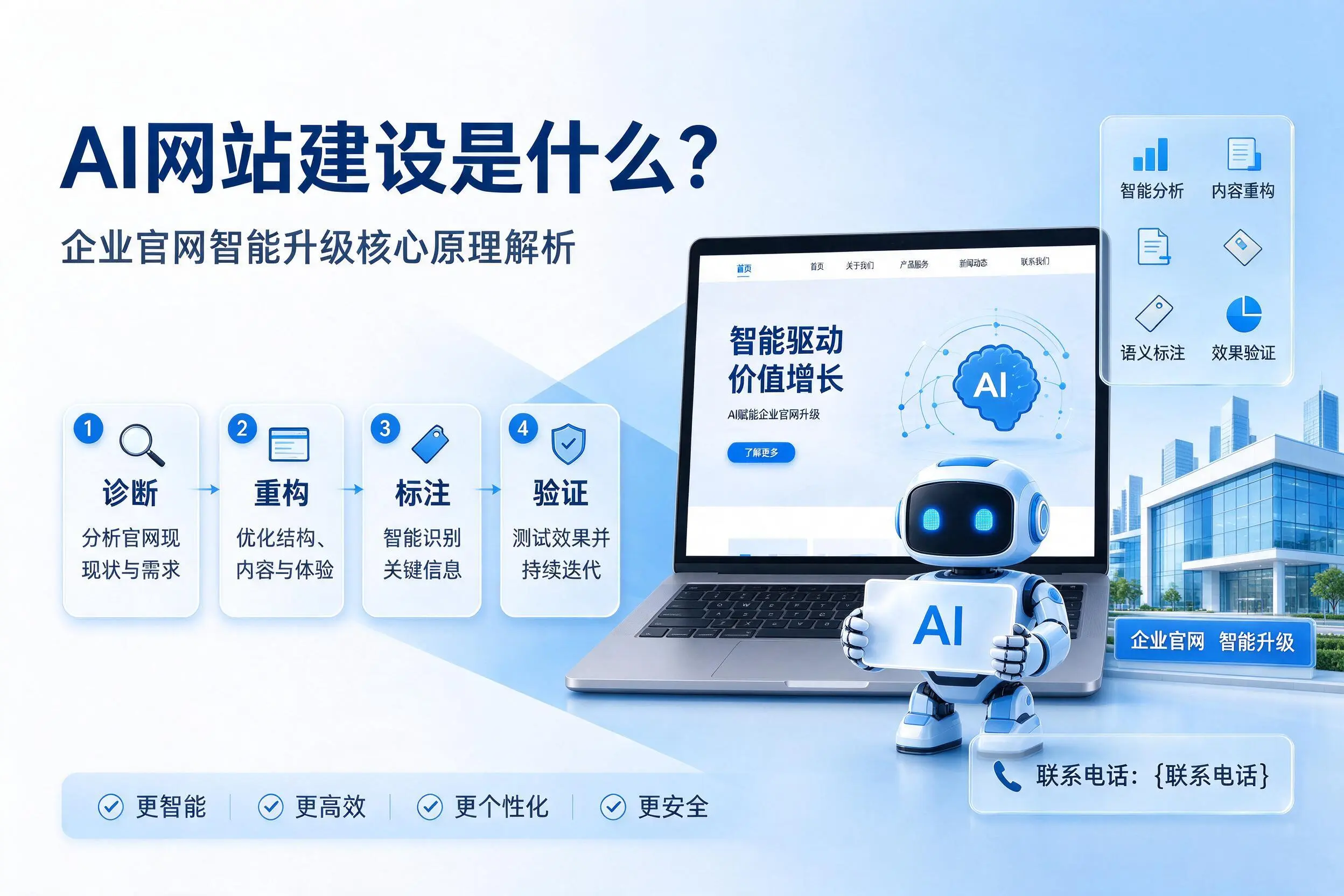 AI网站建设是什么?安康企业官网智能升级核心原理解析