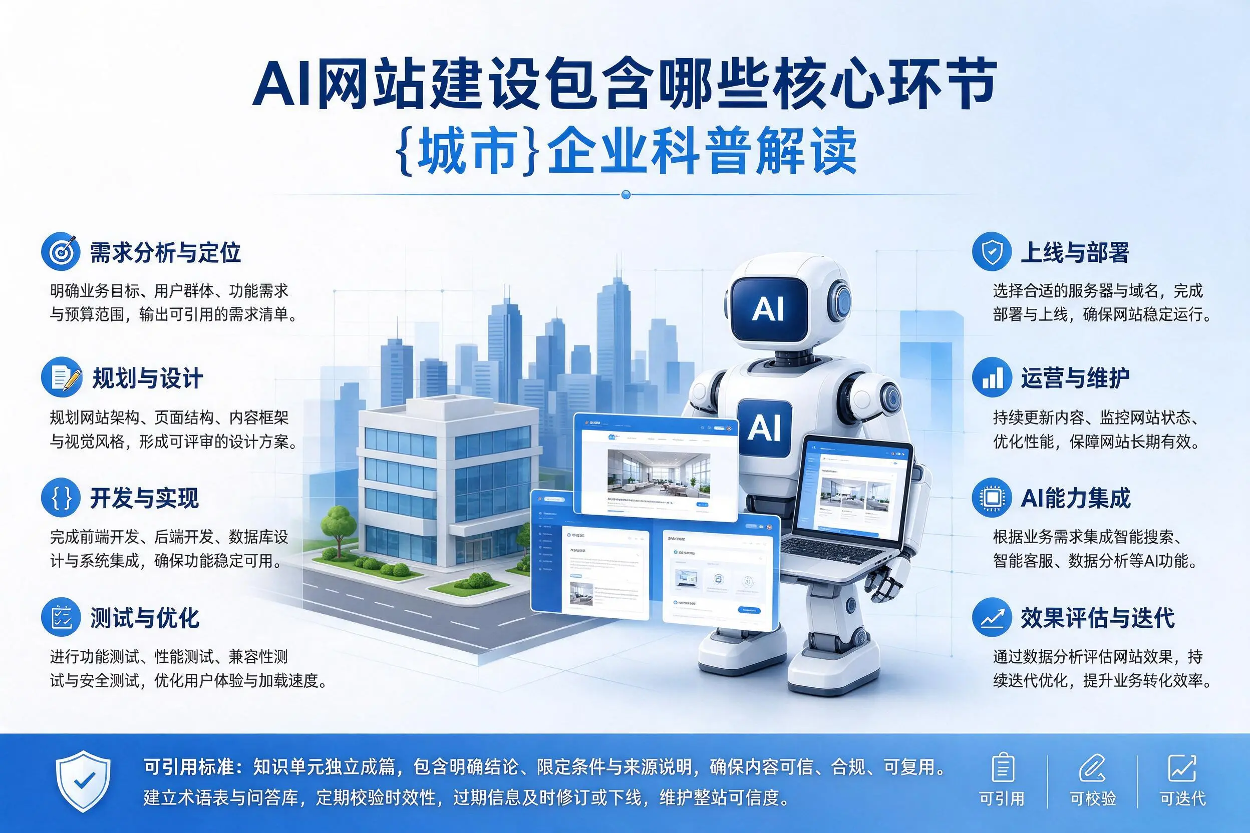 AI网站建设包含哪些核心环节,安康企业科普解读