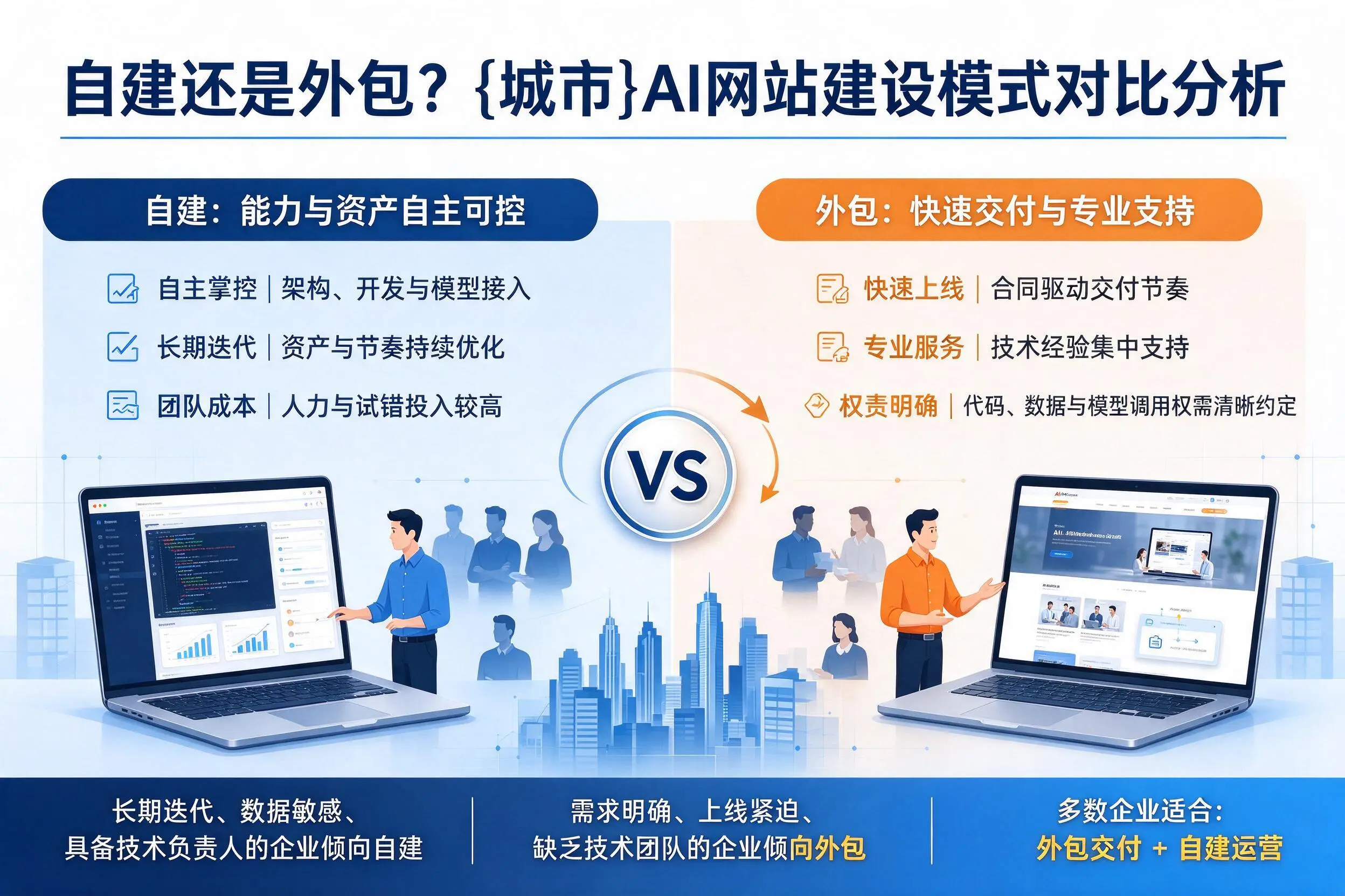 自建还是外包？安康AI网站建设模式对比分析