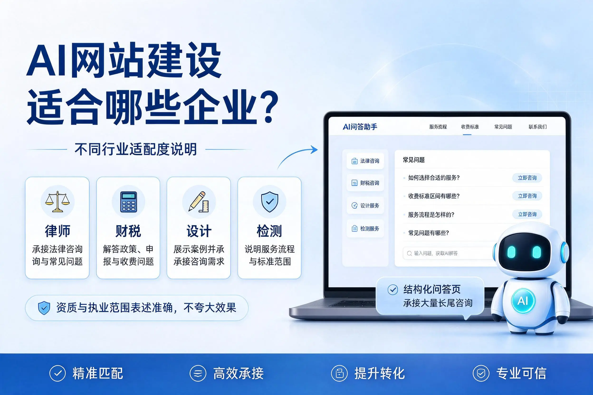 AI网站建设适合哪些企业？安康不同行业适配度说明